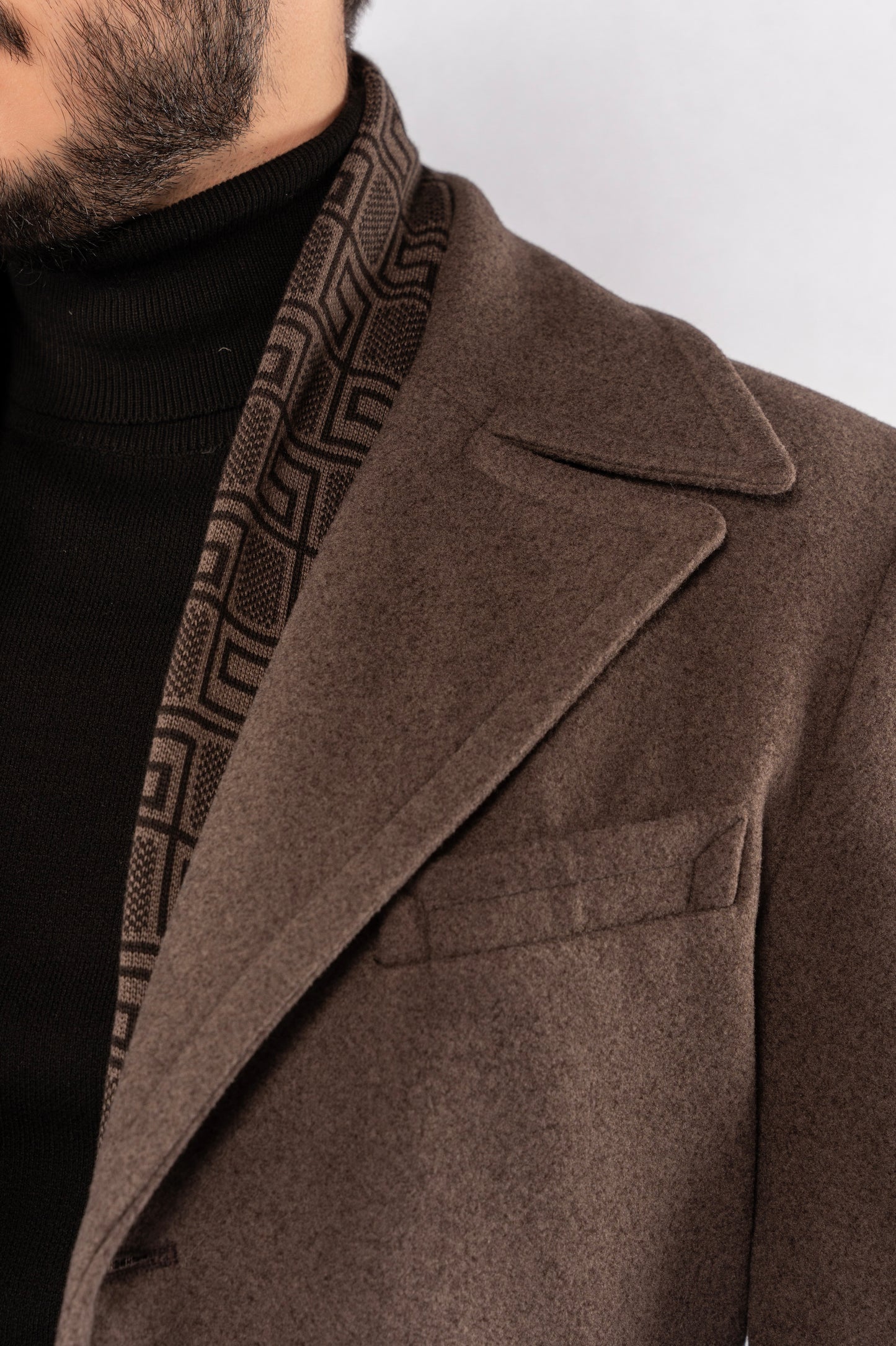 MOCHA ELEGANCE WOOL COAT