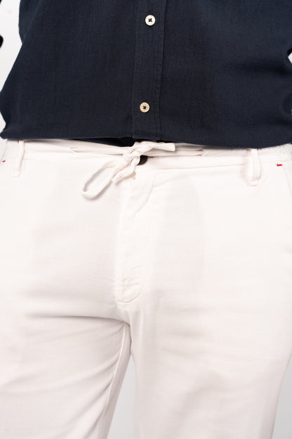 WHITE RELAXED TROUSERS