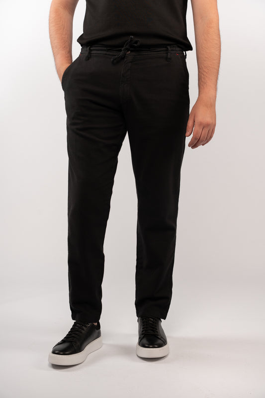 BLACK RELAXED TROUSERS