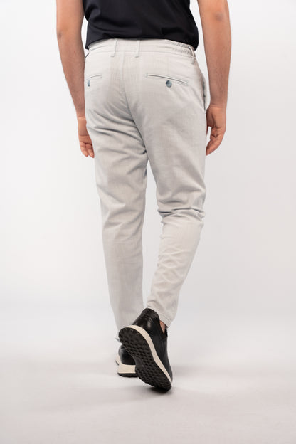 BLUE LINEN TROUSERS