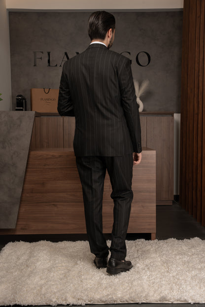 BLACK LINED DOBETTI SUIT