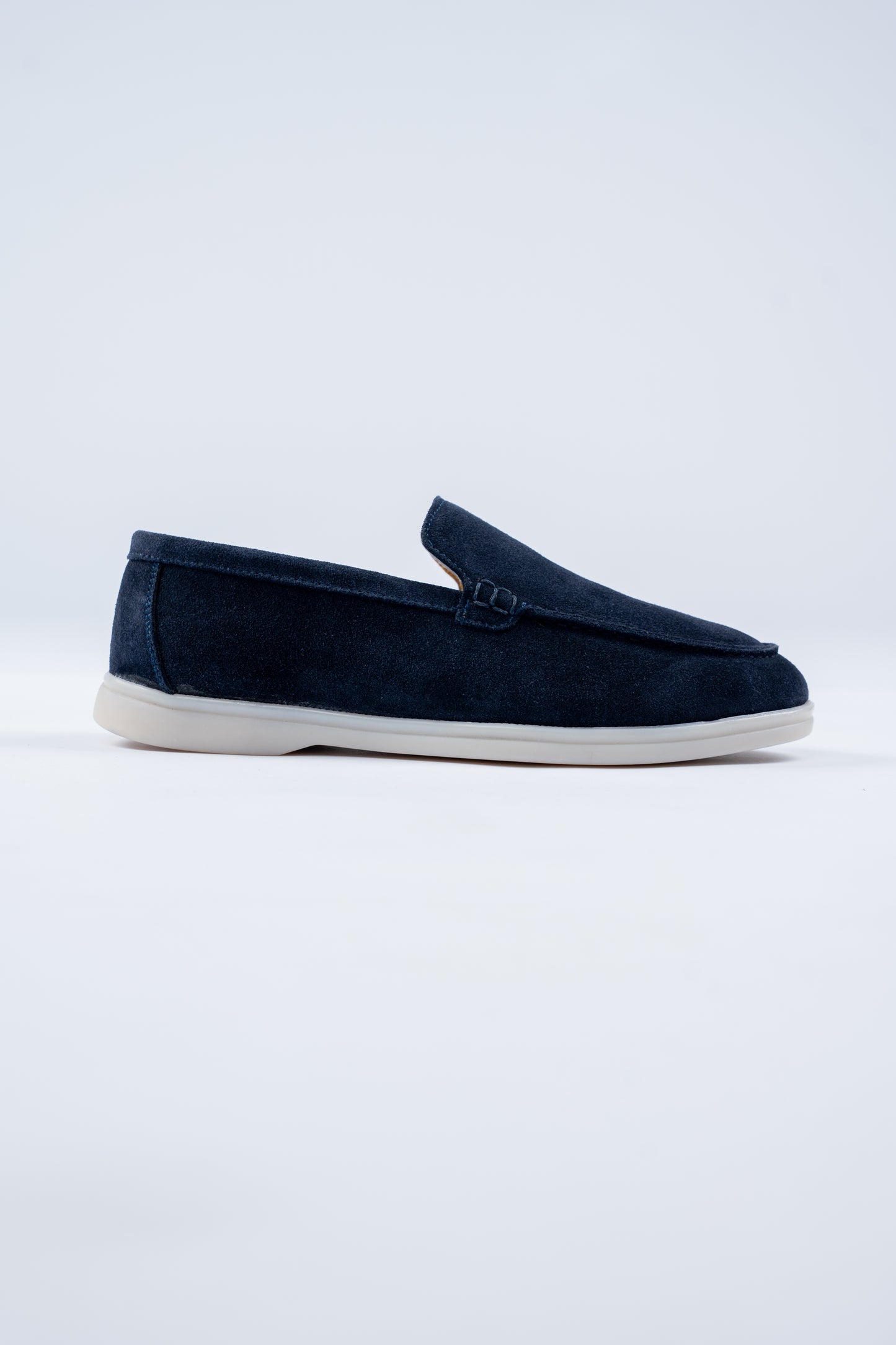 NAVY SUEDE LOAFER