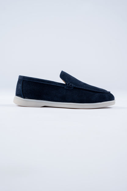 NAVY SUEDE LOAFER