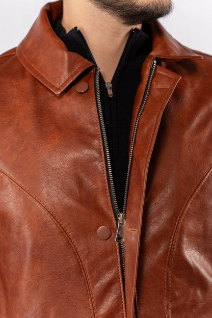 HAVANA TRUCKER LEATHER JACKET