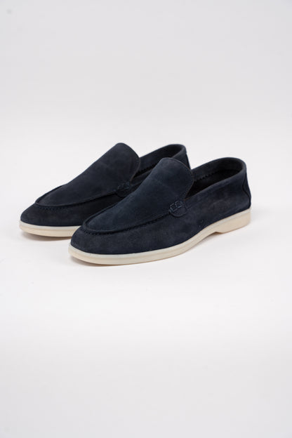 NAVY SUEDE LOAFER