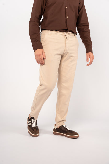 BEIGE RELAXED TROUSERS