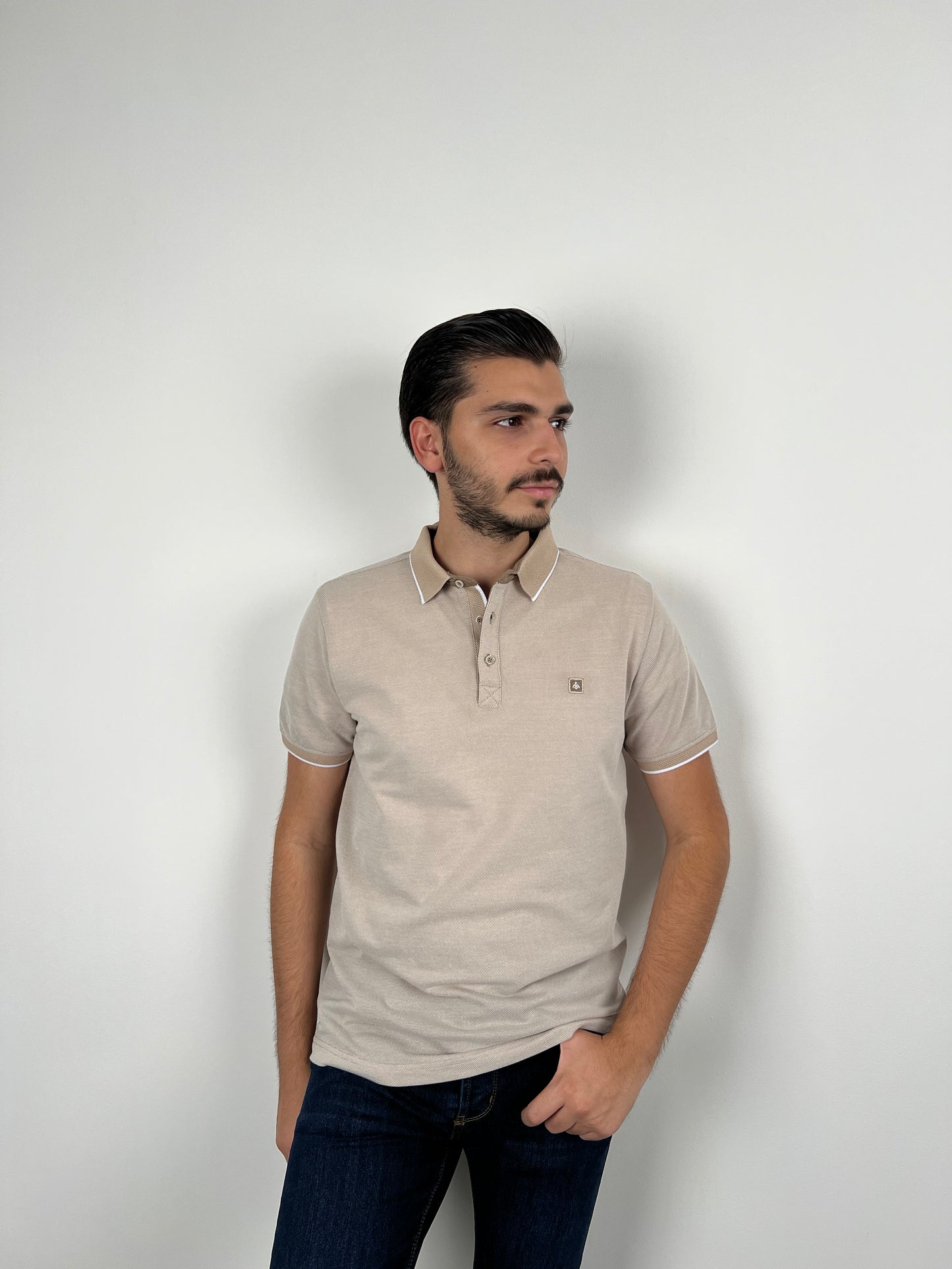 PIQUET BEIGE POLO MARCO