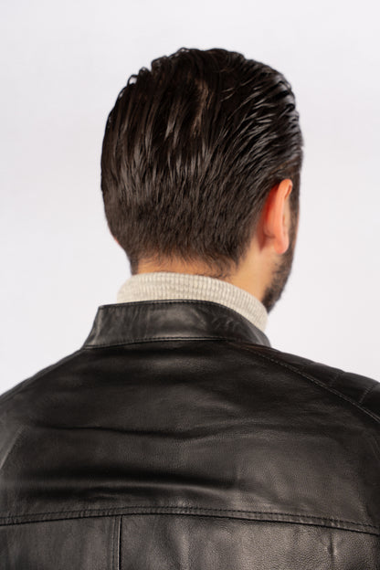 BLACK GENUINE LEATHER JACKET