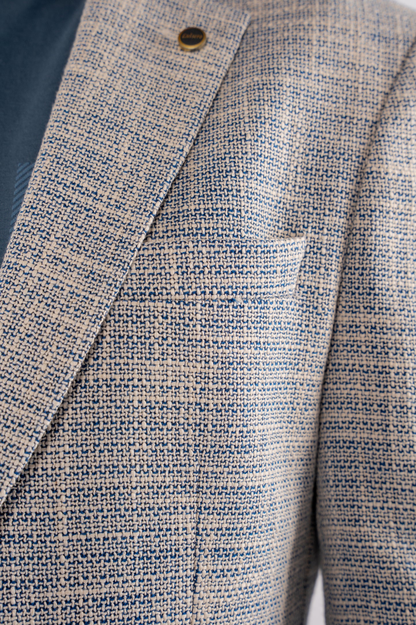 BLUE LINEN BLAZER