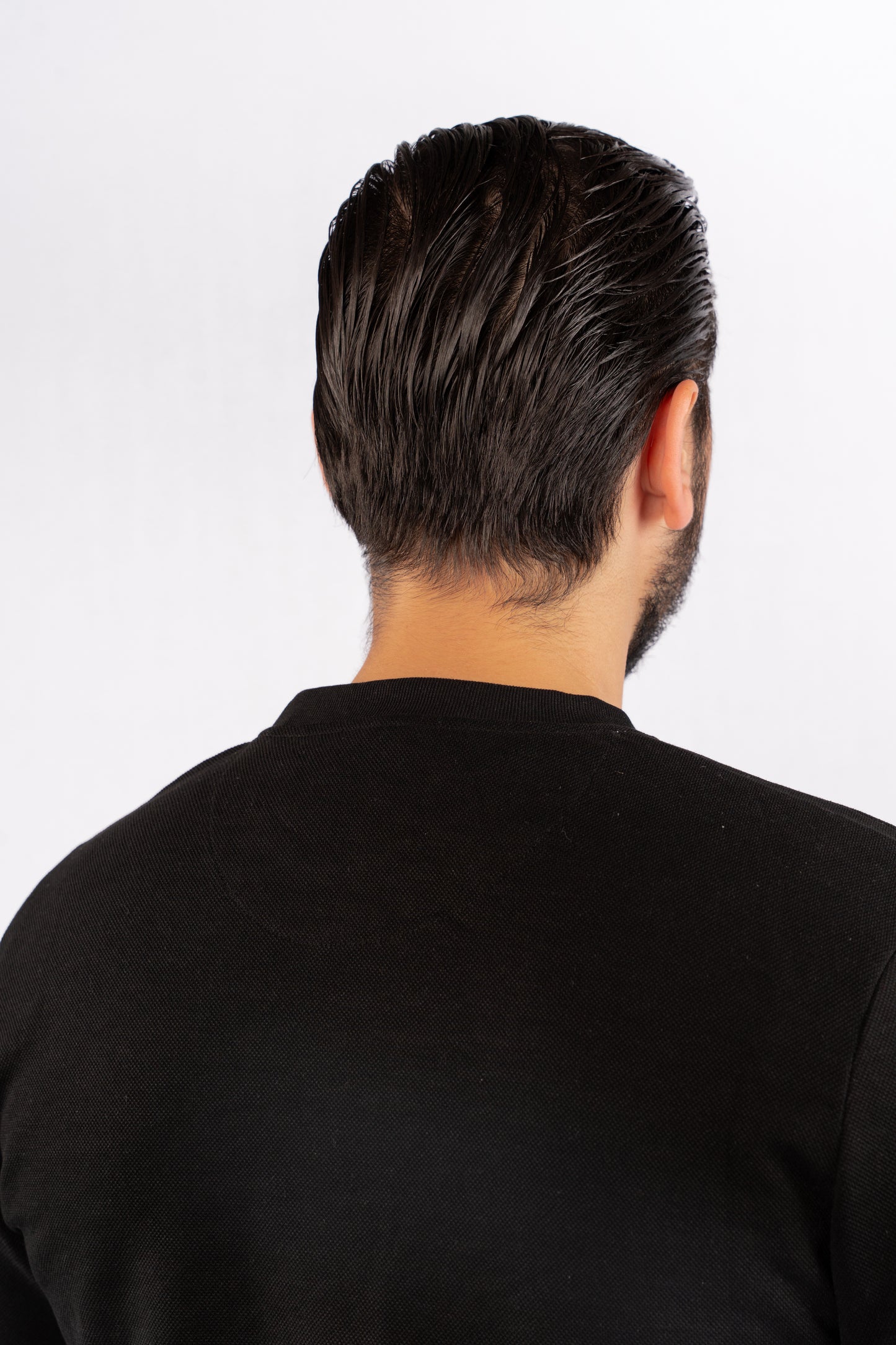 BLACK ELEGANCE PIQUET SWEATER