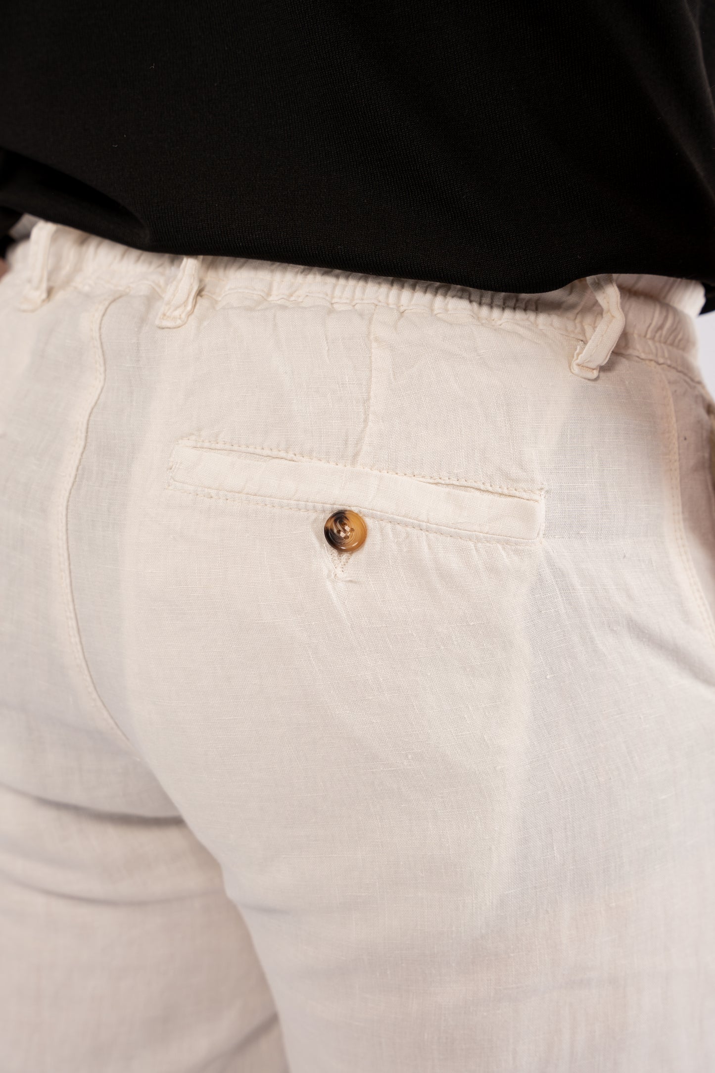 OFFWHITE LINEN TROUSERS