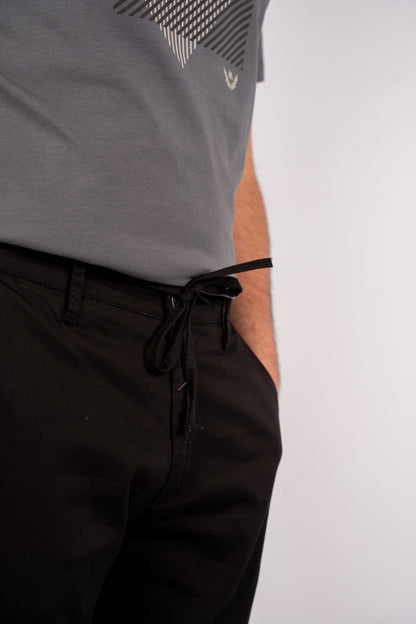 BLACK CASUAL SHORT