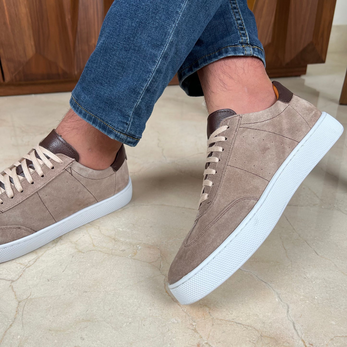 BEIGE SUEDE MIXED