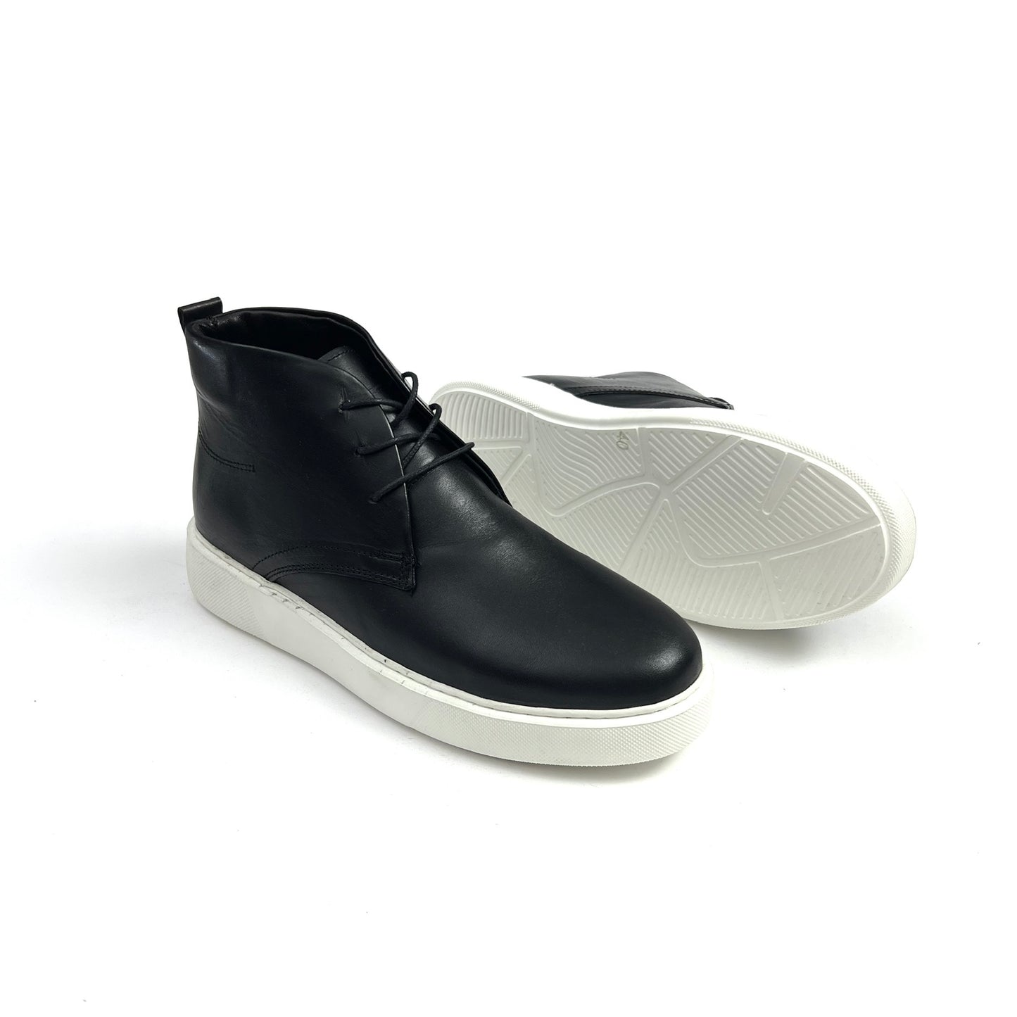 Black Clarks Leather Boots